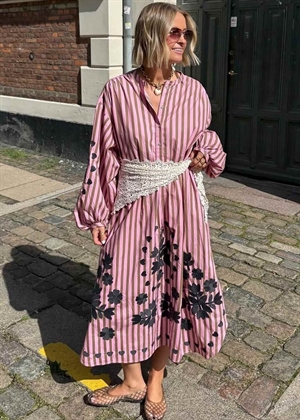 Rikke kjole Pink Stripes Sissel Edelbo 